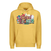 Antique Gold blessed teacher school Premium Hoodie - NancyCooperArtShop