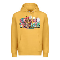 Mustard blessed teacher school Premium Hoodie - NancyCooperArtShop
