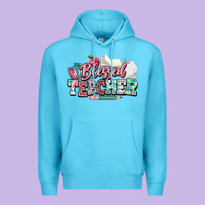 Blessed Teacher School Premium Hoodie Designed By Nancycooperartshop