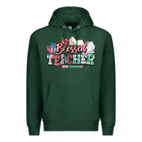 Sports Green blessed teacher school Premium Hoodie - NancyCooperArtShop
