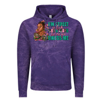 Cloud Purple i am street so look both ways before you cross me Vintage Hoodie - AdoDesignShop