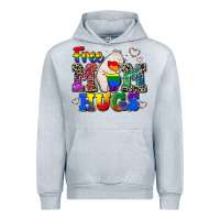 Heather Grey pride free mom hugs Urban Hoodie - CowGirlArtShop