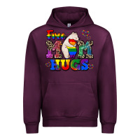 Mauve Wine pride free mom hugs Urban Hoodie - CowGirlArtShop