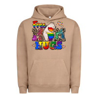 Pigment Burro pride free mom hugs Urban Hoodie - CowGirlArtShop