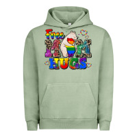 Pigment Oil Green pride free mom hugs Urban Hoodie - CowGirlArtShop