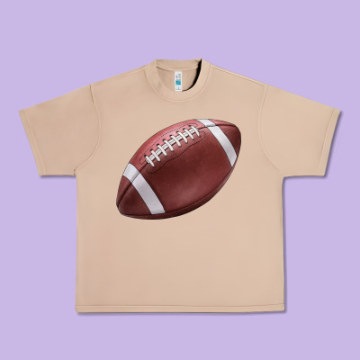 Football Ball Urban Heavy Tee Designed By Jahusdesignshop