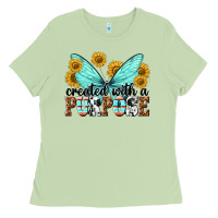 Matcha created with a purpose Ladies Tee - texasbilliewilder
