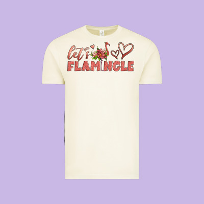 Let's Flamingle Vintage Tee Designed By Artiststas