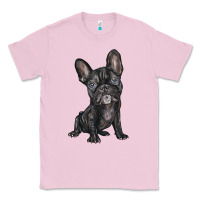 Bubblegum Pink french bulldog Classic Tee - BarkalooDesign