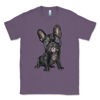 Lavender french bulldog Classic Tee - BarkalooDesign