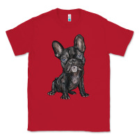 Red french bulldog Classic Tee - BarkalooDesign