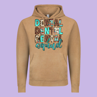 Dental Squad Vintage Hoodie Designed By Jahusdesignshop