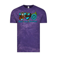 Cloud Purple peace love  gemstone Vintage Tee - AdoDesignShop