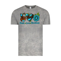 Cloud Rock peace love  gemstone Vintage Tee - AdoDesignShop