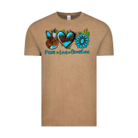 Vintage Coffee peace love  gemstone Vintage Tee - AdoDesignShop