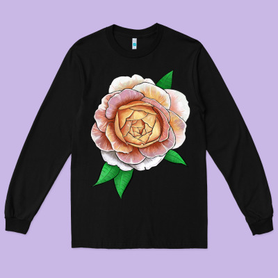 Fun In The Sun Rose Long Sleeve Tee Designed By Lillyallendesigns