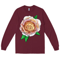 Burgundy fun in the sun rose Long Sleeve Tee - LillyAllenDesigns