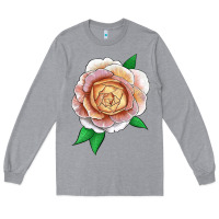 Heather Grey fun in the sun rose Long Sleeve Tee - LillyAllenDesigns
