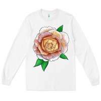 White fun in the sun rose Long Sleeve Tee - LillyAllenDesigns
