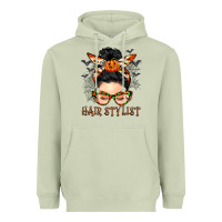 Matcha Hair stylist messy bun Heavyweight Hoodie - BarkalooDesign