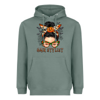 Sage Hair stylist messy bun Heavyweight Hoodie - BarkalooDesign