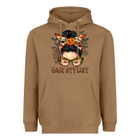 Toasted Coconut Hair stylist messy bun Heavyweight Hoodie - BarkalooDesign