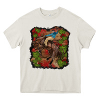 Cream valentine's day cowboy cactus rose Heavy Core Tee - RanaPortraitStore