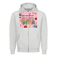 Dove Grey teachers teach them love them grow Zipper Hoodie - MaliasSmallBusiness