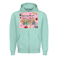 Seafoam teachers teach them love them grow Zipper Hoodie - MaliasSmallBusiness