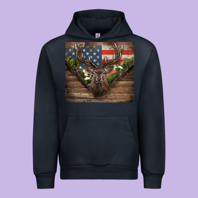 Usa Deer Hunting Urban Hoodie Designed By Cowgirlartshop