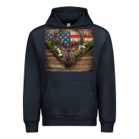 Navy usa deer hunting Urban Hoodie - CowGirlArtShop
