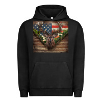 Pigment Black usa deer hunting Urban Hoodie - CowGirlArtShop