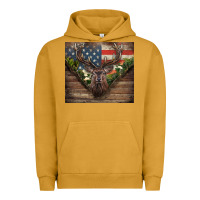 Pigment Peanut Butter usa deer hunting Urban Hoodie - CowGirlArtShop
