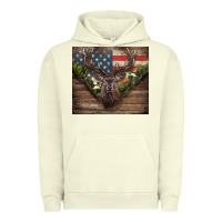 Pigment Pistachio usa deer hunting Urban Hoodie - CowGirlArtShop