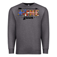 Charcoal Heather home grown american flag windmill Premium Sweatshirt - Jasminsmagicworld