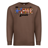 Chestnut home grown american flag windmill Premium Sweatshirt - Jasminsmagicworld