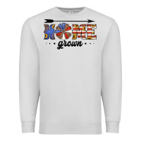 Dove Grey home grown american flag windmill Premium Sweatshirt - Jasminsmagicworld