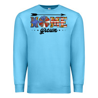 Ocean Blue home grown american flag windmill Premium Sweatshirt - Jasminsmagicworld