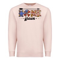 Pale Pink home grown american flag windmill Premium Sweatshirt - Jasminsmagicworld
