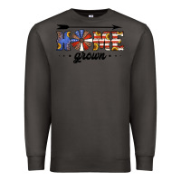 Smoke home grown american flag windmill Premium Sweatshirt - Jasminsmagicworld