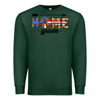 Sports Green home grown american flag windmill Premium Sweatshirt - Jasminsmagicworld