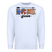 White home grown american flag windmill Premium Sweatshirt - Jasminsmagicworld