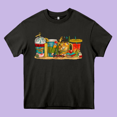 Heavy Core Tee teacher fuel coffee cups