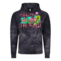 Cloud Black go with the flow Vintage Hoodie - AdoDesignShop