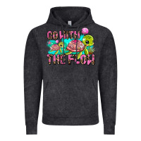 Vintage Black go with the flow Vintage Hoodie - AdoDesignShop