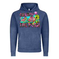 Vintage Denim go with the flow Vintage Hoodie - AdoDesignShop