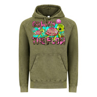 Vintage Olive go with the flow Vintage Hoodie - AdoDesignShop