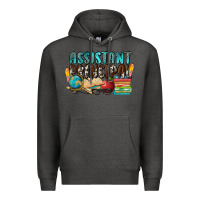 Charcoal Heather assistant principal Premium Hoodie - NancyCooperArtShop