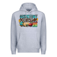 Heather Grey assistant principal Premium Hoodie - NancyCooperArtShop