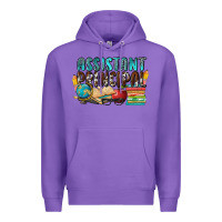Purple assistant principal Premium Hoodie - NancyCooperArtShop